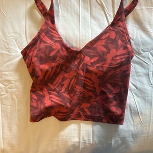 Lulu lemon crop top with built in bra